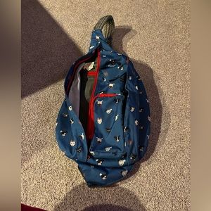 Kavu blue dog sling bag